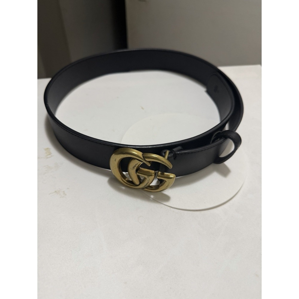 Gucci GG Leather Belt Black 2298833 FU49X 95 38 525040